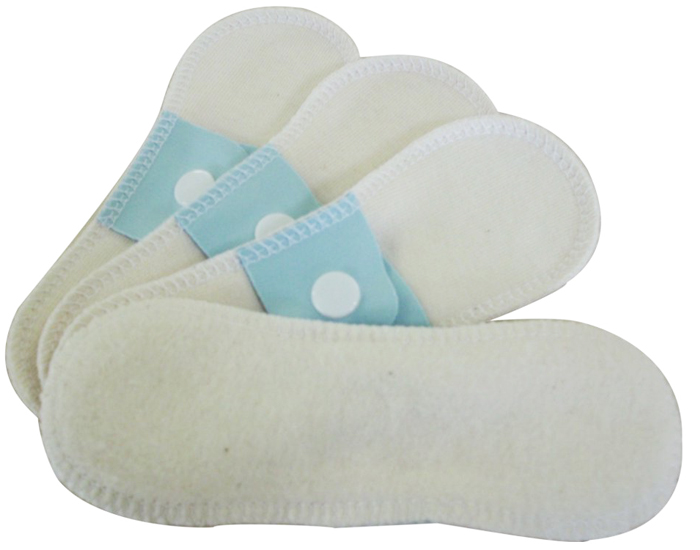 LULU NATURE Lot de 4 Mini Protge Slip en Coton Bio