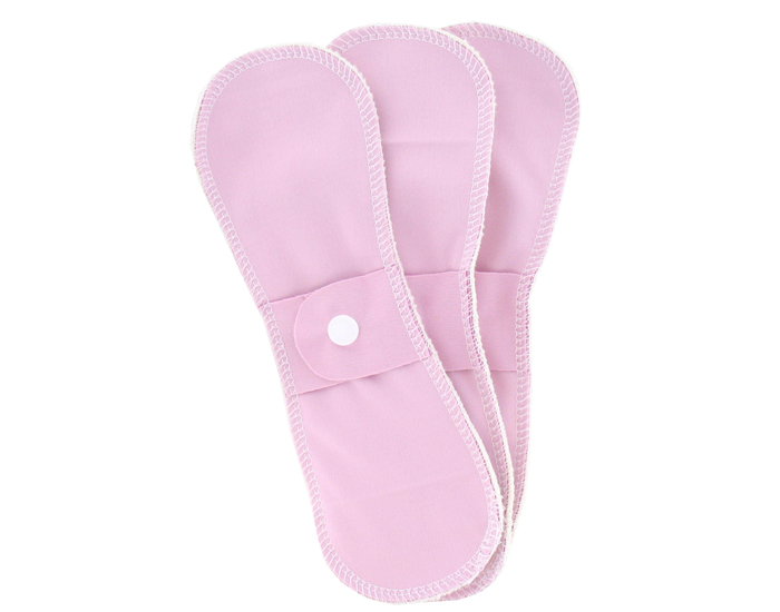 LULU NATURE Serviettes Lavables en Coton Bio Flux Normal - Lot de 3