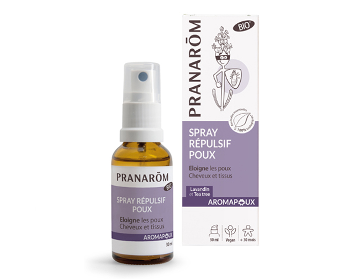 PRANAROM Aromapoux Spray Répulsif Poux - 30 ml - Dès 30 mois