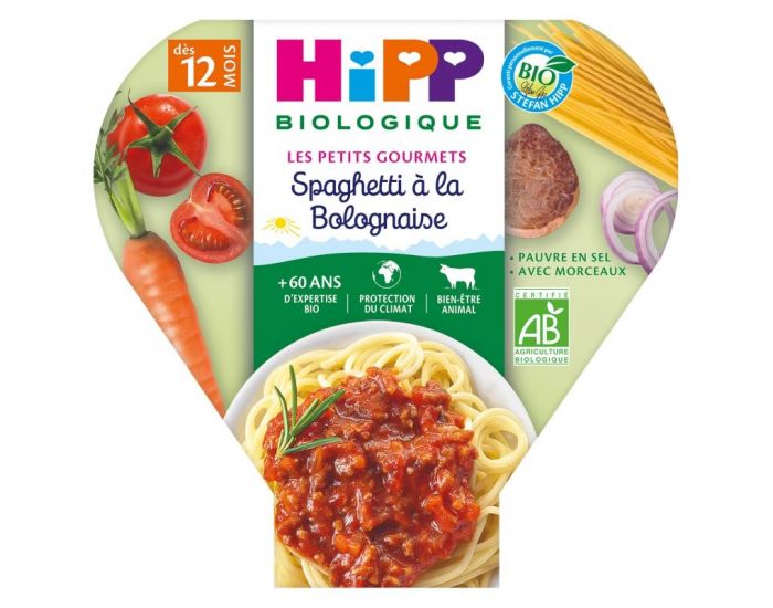HIPP Les Petits Gourmets Spaghetti � la bolognaise - 1 assiette