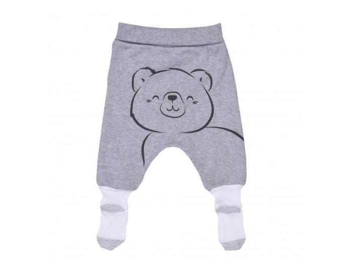 SEVIRA KIDS Pantalon B�b� A Pieds En Coton Bio - LINO