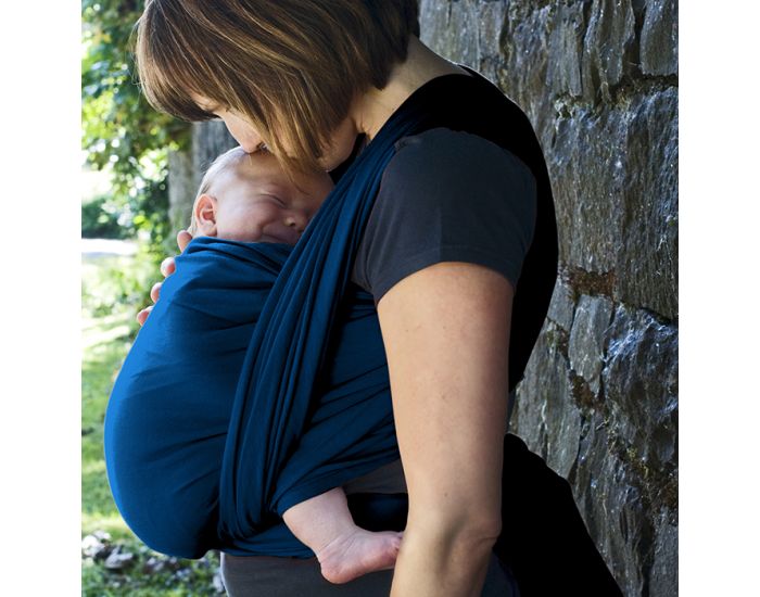 COLIMACON ET CIE Echarpe de Portage Tisse - Indigo - Coton Bio