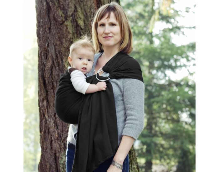 COLIMACON ET CIE Sling avec Anneaux - Noir - Coton Bio