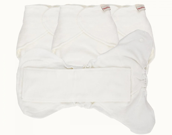 IMSEVIMSE Lot 4 Couches Lavables - 5/16kg - Coton Bio