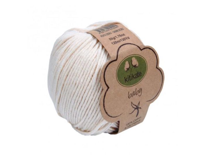 SEVIRA KIDS Pelote De Coton Biologique A Tricoter - 50g