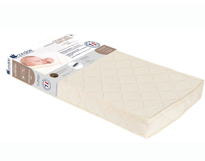 CANDIDE Matelas Confort Naturel Cocolatex - 60x120 cm