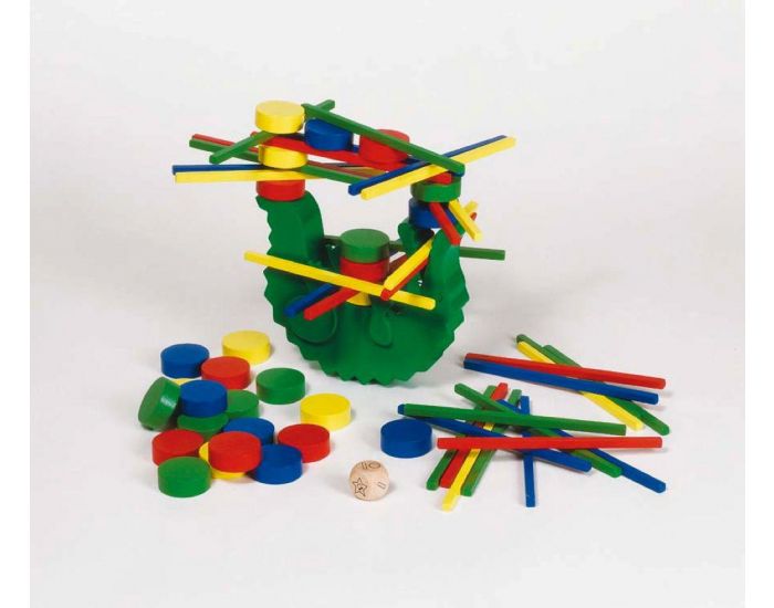 GOKI Crocodile Jeu d'Equilibre en Bois - D�s 5 ans