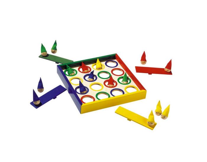 GOKI Les Nains Sauteurs Jouets en Bois pour Enfant - D�s 2 ans