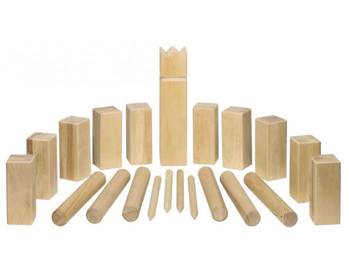 GOKI Kubb Jeu de Vikings dans un Sac en Coton - D�s 5 ans