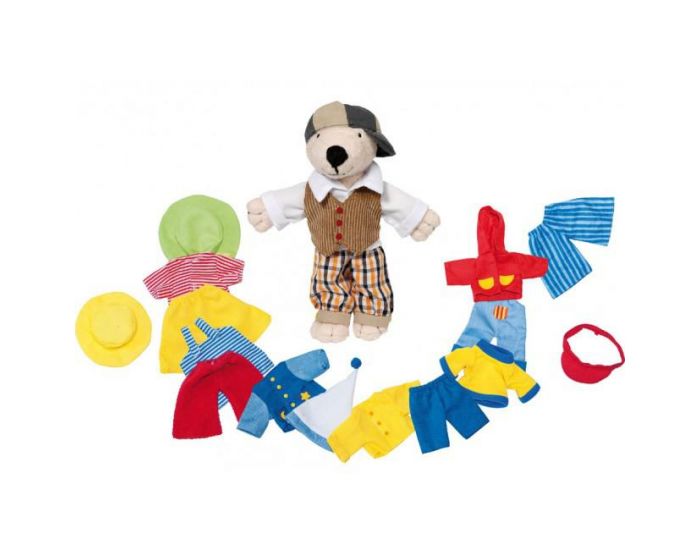 GOKI Poupe Ours  Habiller - Ds 2 ans