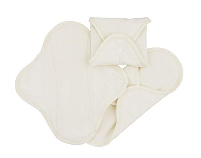 IMSE Serviettes Hyginiques Lavables Classic - Ecru - Lot de 3