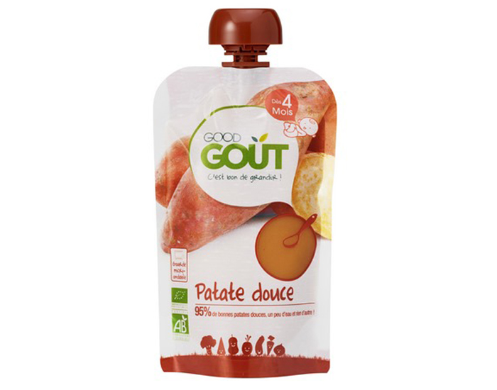 GOOD GOUT Gourde de Lgumes pour Bb 120g - Patate Douce - Ds 4 mois