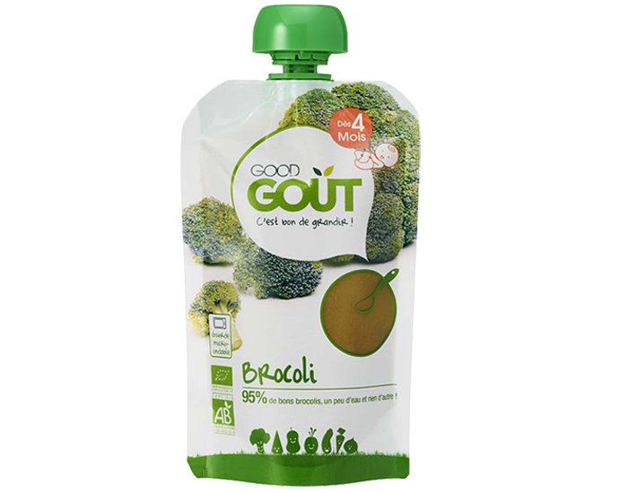 GOOD GOUT Gourde de Lgumes pour Bb 120g - Brocoli - Ds 4 mois
