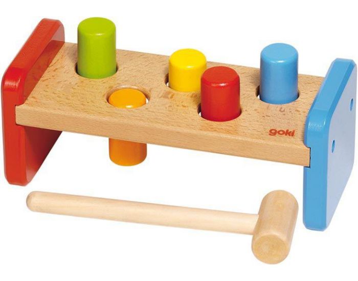 GOKI Jeu du Marteau en Bois D�velopper la Dext�rit� et la Pr�cision - D�s 2 ans