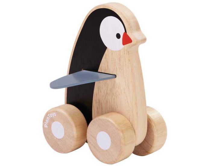 PLAN TOYS Pingouin Roulant - Ds 12 Mois