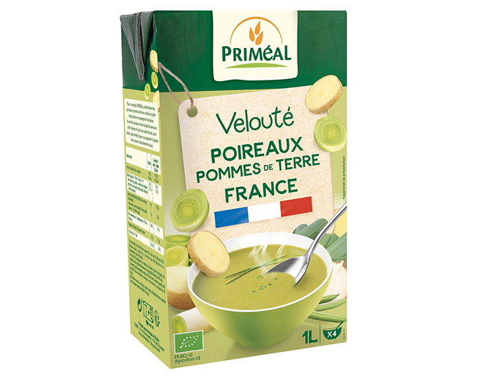 PRIMEAL Velout� Poireaux Pommes de Terre de France - 1L 