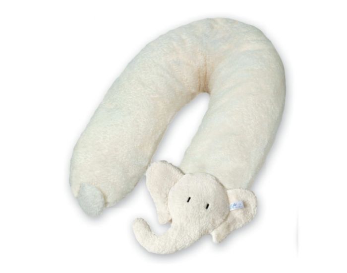 EFIE Coussin d'Allaitement et de Maternit� Coton Biologique - 180cm - Elephant 