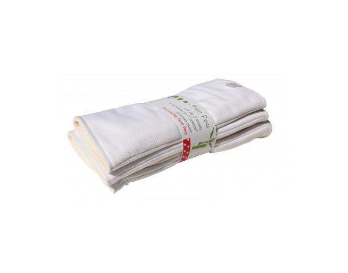 P'TITS DESSOUS Lot De 2 Inserts Lavables - Viscose de Bambou - Petit Pea