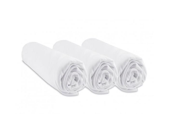 EASY DORT Lot De 3 Draps Housse - Viscose de Bambou - 70x140 cm