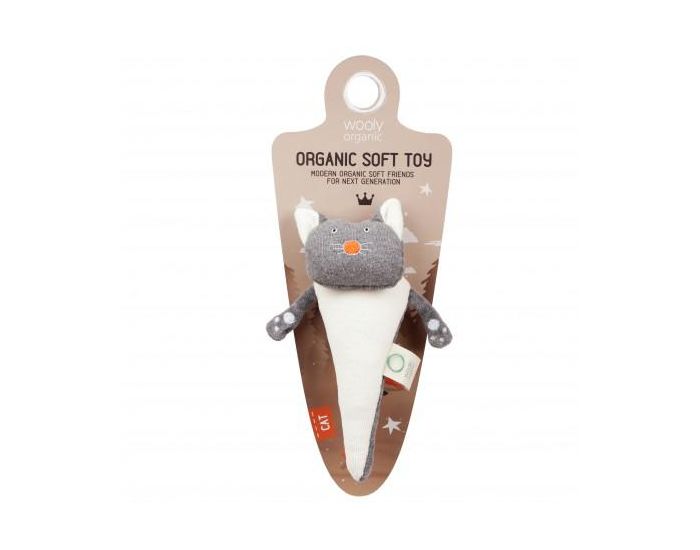 WOOLY ORGANIC Hochet Funky Feet Personnage - Le Chat - D�s 3 Mois