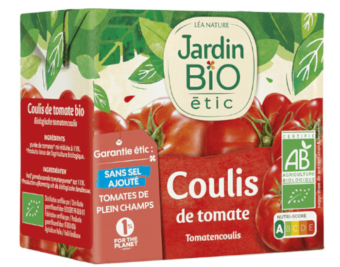 JARDIN BIO Coulis de Tomate - 500 g
