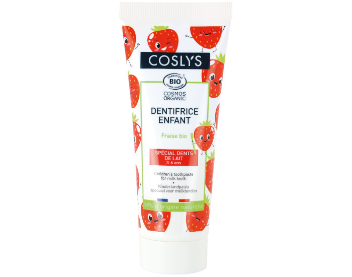 COSLYS Gel Dentifrice Enfant Fraise 3-6 ans - 50 ml