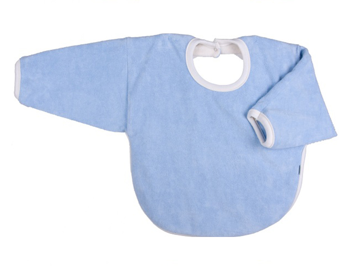 IOBIO Bavoir  Manches - Bleu