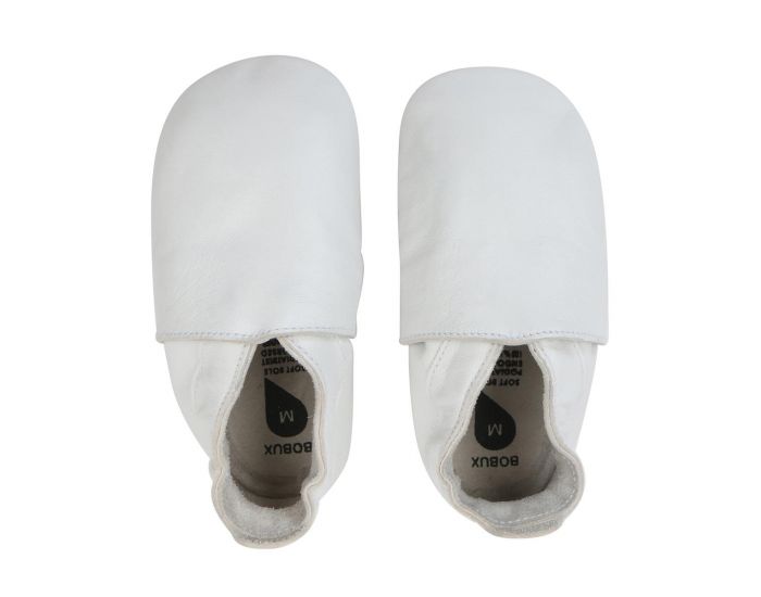 BOBUX Chaussons en cuir Bobux soft soles - Uni Blanc