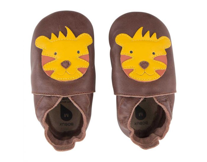 BOBUX Chaussons en cuir Bobux soft soles - Tigre chocolat