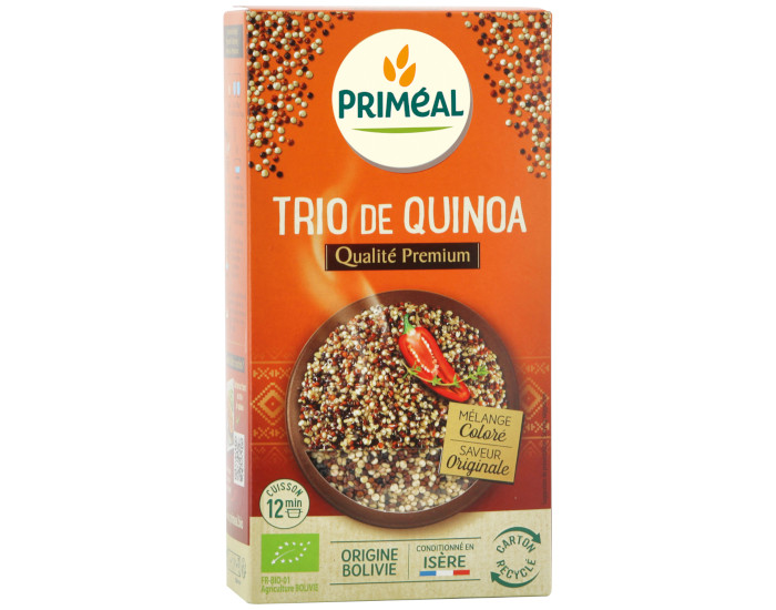 PRIMEAL Trio de Quinoa - Blanc Rouge Noir 5 kg