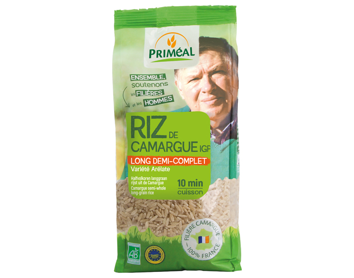 PRIMEAL Riz Long de Camargue Demi-Complet