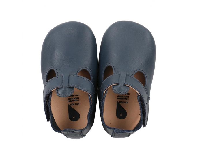BOBUX Chaussons en cuir Bobux soft soles - Jack and Jill Marine