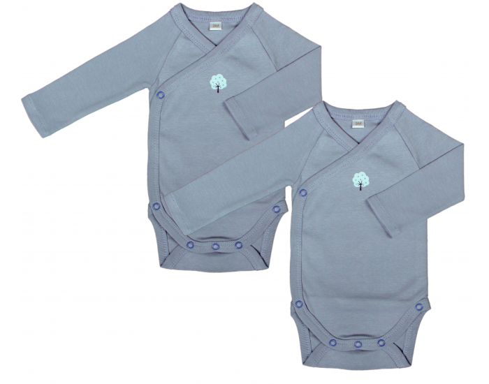 EVEIL ET NATURE Lot de 2 Bodys - Oc�an