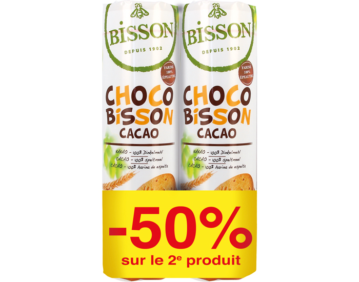 BISSON Lot Choco Cacao - 2 x 300 g