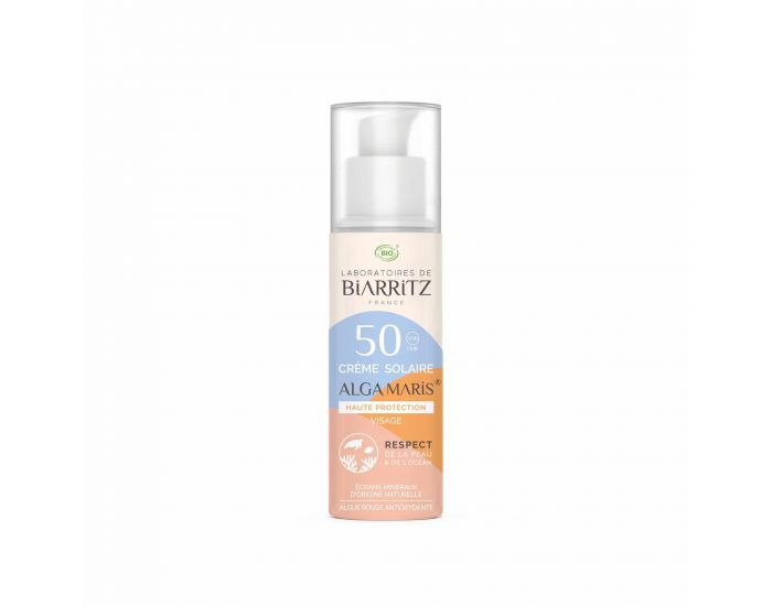 LABORATOIRES DE BIARRITZ Cr�me Solaire Visage SPF50 Certifi�e Bio X Les filles du surf 50 ML
