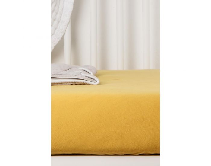 KADOLIS Drap Housse Coton Bio - Pour Lit B�b� Miel