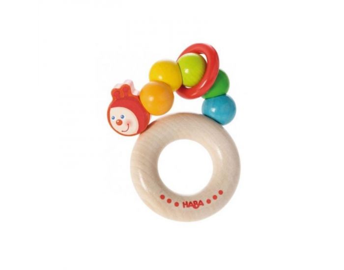 HABA Hochet Chenille arc-en-ciel - D�s 6 mois