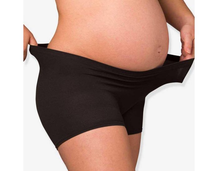 CARRIWELL Lot de 2 culottes de grossesse et hospitali�res Noir sans couture - CARRIWELL