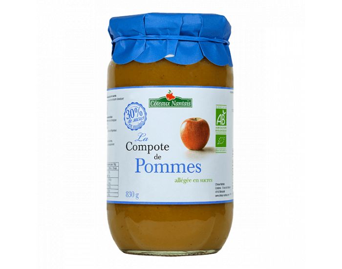 COTEAUX NANTAIS Compote Pommes Allge en Sucres - 830g