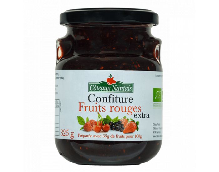 COTEAUX NANTAIS Confiture Fruits Rouges Extra - 325 g