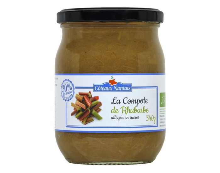 COTEAUX NANTAIS Compote All�g�e en Sucres Rhubarbe - 540g