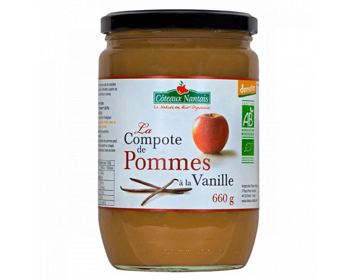 COTEAUX NANTAIS Compote Pommes Vanille Demeter - 660g