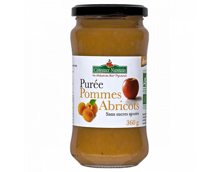 COTEAUX NANTAIS Pure Pommes Abricots Demeter - 360 g 
