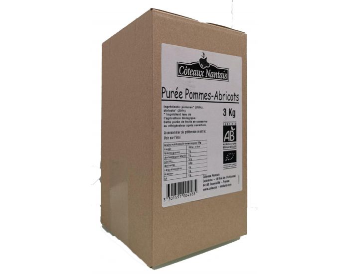 COTEAUX NANTAIS Pur�e Pommes Abricots - 3kg
