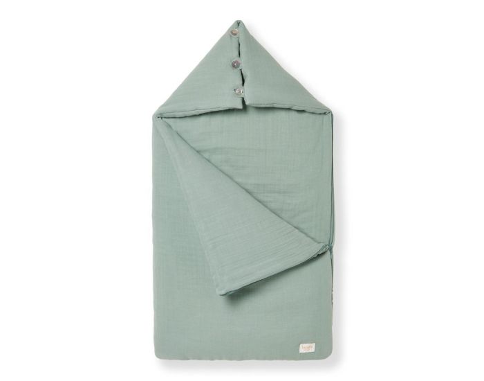 LUCIOLE ET CIE Nid D'Ange En Gaze De Coton Biologique - Naissance Vert Sauge