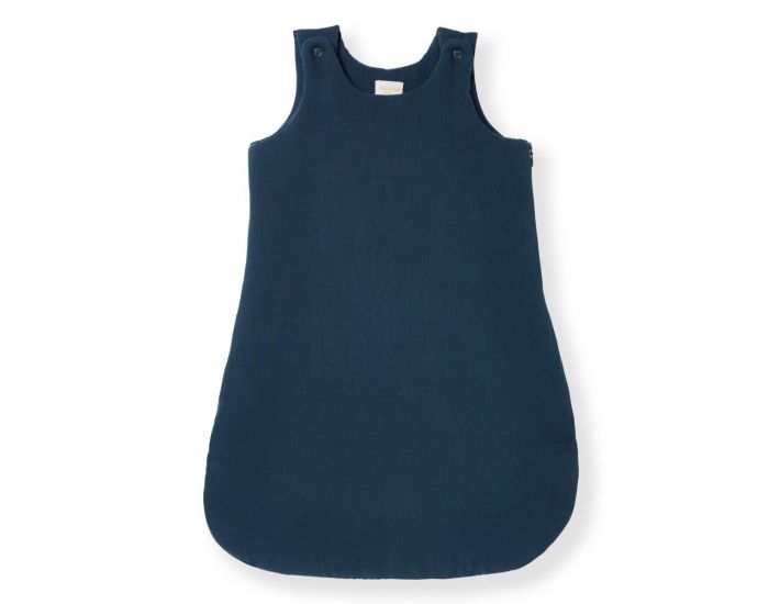 LUCIOLE ET CIE Gigoteuse en Gaze de Coton Bio - Bleu Profond