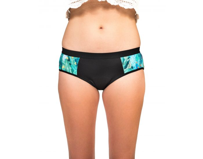 SLOWEN Culotte Menstruelle Absorbante Flux Moyen Wen Up - Mod�le Ado - Cactus 