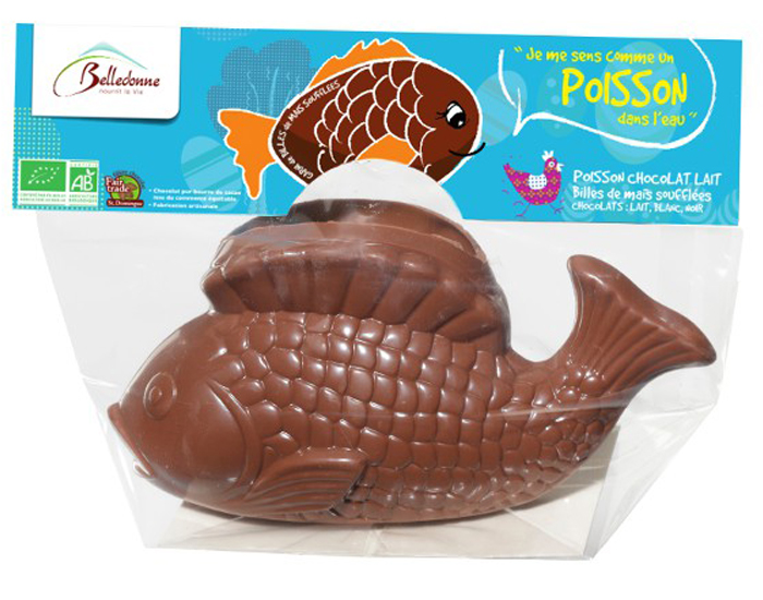 BELLEDONNE Poisson de Pques Garni aux Billes de Couleurs - 150 g