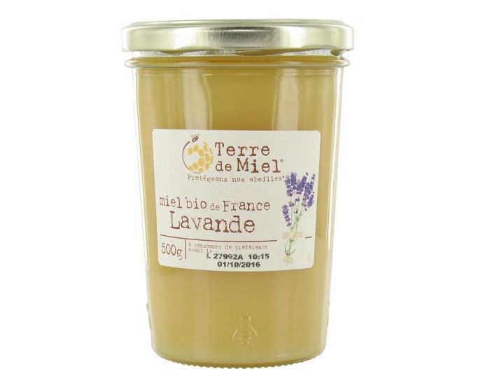 TERRE DE MIEL Miel Bio De Lavande Cr�meux - Pot Verre 