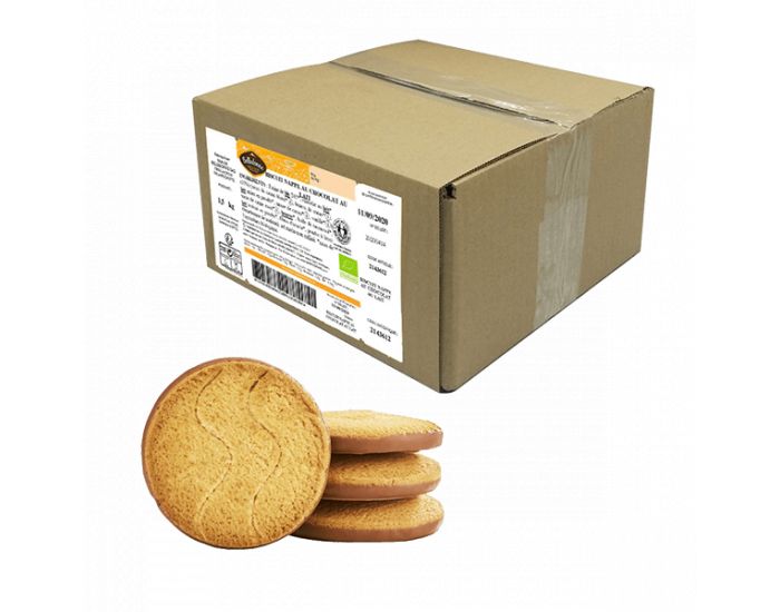 BELLEDONNE Biscuit Essentiel Napp� Chocolat Au Lait Bio Vrac - 1.5 kg